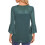 Glitzernde Damenbluse, Dreiviertelärmel-Rundhalsbluse,-Rot XL 5