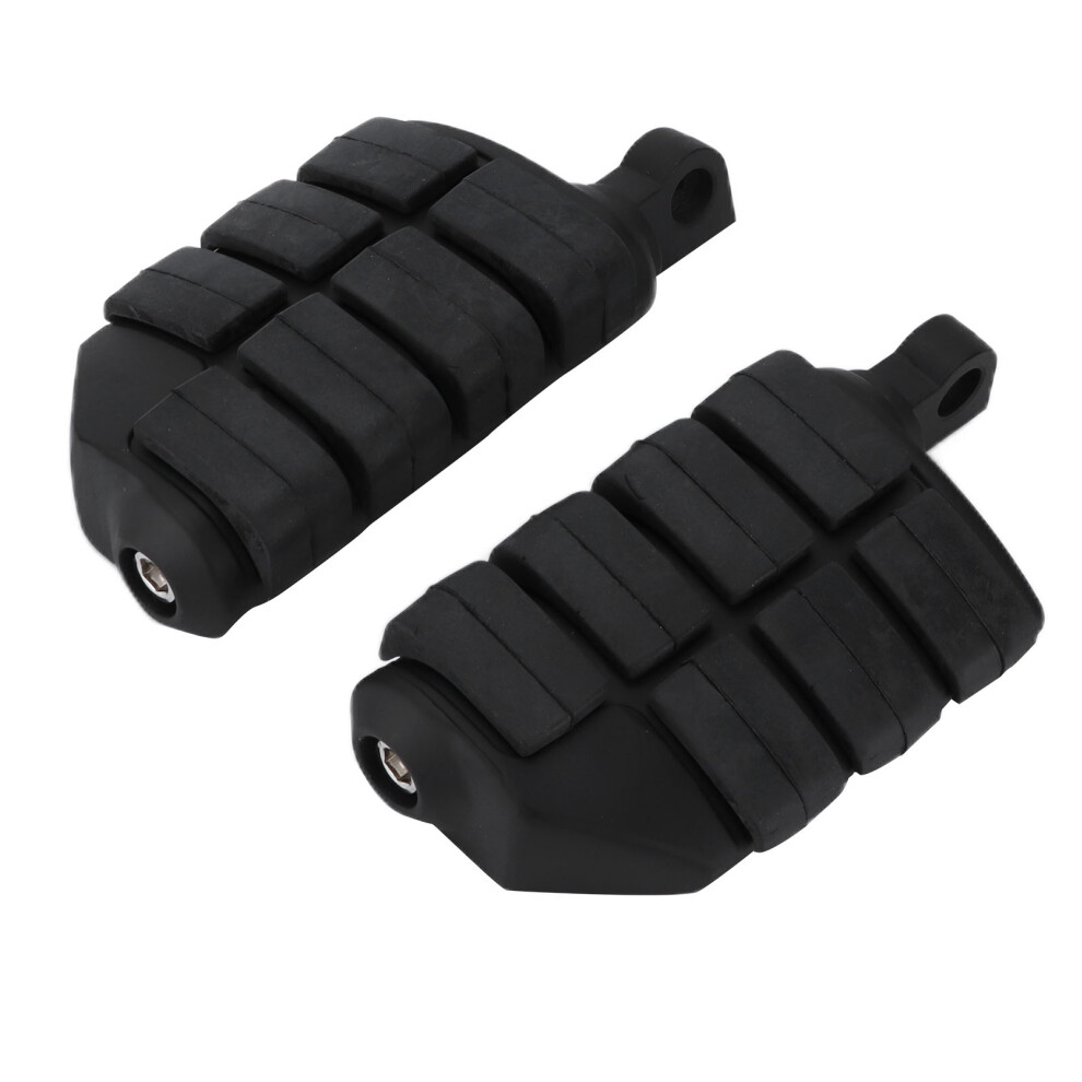 Motorcycle Footrest Cnc Aluminum Alloy Rubber Universal Fit For Kawasaki Black 6901391436581