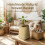 (Natural) Handwoven Grass Basket - Home Decor & Gift 5