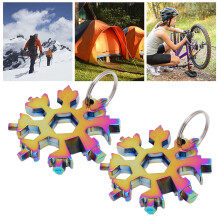 2Pcs Colorful Snowflake Wrench Set High Carbon Steel Multifunctional Hand Tools