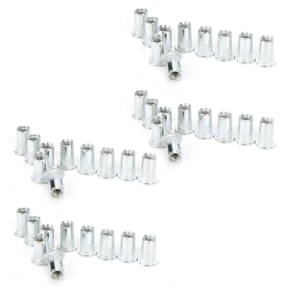 Aluminum Rivet Nut Set 40Pcs M5x20 Flat Head Rivets For Car & Furniture Repairs 8281391437145