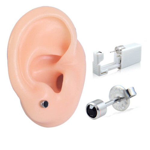 (3#) Safe Self-Piercing Kit w/ Stud - Easy Use 2