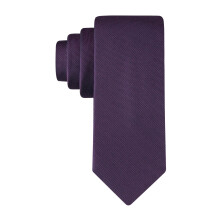 Corbata Sólida de Plata para Hombre Calvin Klein, Ciruela, Regular