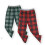 Calvin Klein Calvin Klein Børns Super Bløde Micro Pyjamabukser 2-Pack, Grøn/Rød Plaid, X-Large 1