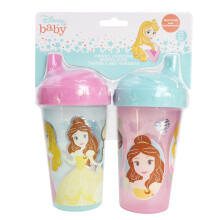 Bekers voor Peuters voor Meisjes | 10 Ounce Prinsessen Sippy Cups Pack van Twee met Rietje en Deksel