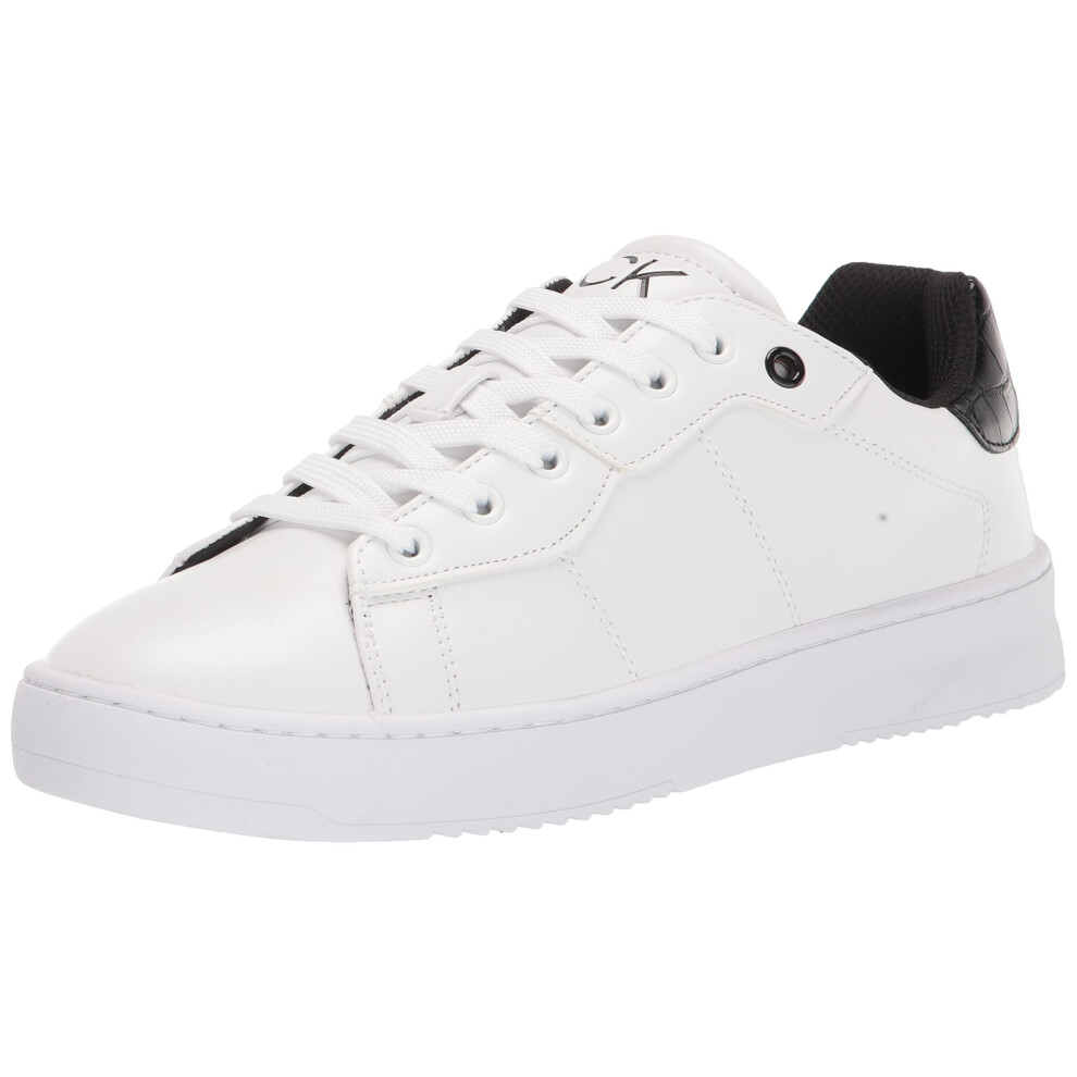 Calvin Klein Men's Lucio Sneaker, 9.5 White