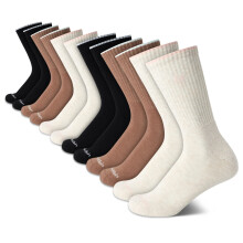 Calvin Klein Calzini Donna - 12 Pezzi Leggeri Assorbenti per Sport, Taglia 4-10, Oatmeal Heather