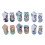 Bluey Bluey 6PK SOCKS CUARTO BLANCO, 2T-4T 1