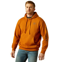 ARIAT Logo Hoodie, Glazed Ginger, Groot