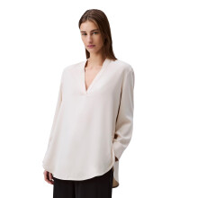 Blusa V Neck Relaxed Donna Calvin Klein