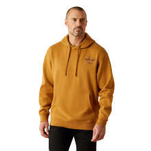 Ariat Southwest Einfacher Schnallen-Hoodie, Bone Brown, Groß