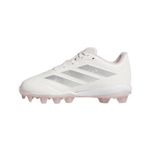 adidas Adizero Instinct 2.0 Molded Softball per Bambini, Chalk White/Silver Metallic/Clear Pink, 10