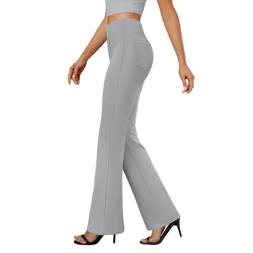 Bootcut-Anzughose für Damen,-Grau XXL