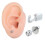 (6#) Safe Self-Piercing Kit w/ Stud - Easy Use 3