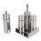 304 Stainless Steel Spice Shaker with Viewing Window, 4 Pack 2