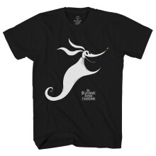 The Nightmare Before Christmas Zero Herre T-Shirt (X-Large) Sort