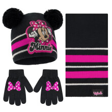 Disney baby flickor Toddler Minnie Mouse Vintermössa, Scarf och Vantar eller Vantar 2-4 4-7 år