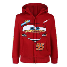 Disney Cars Lightning McQueen Jongens Zip Up Hoodie met Zakjes voor Peuters en Kinderen Rood