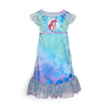 Disney Vestito da Notte per Bambine La Sirenetta, ARIEL ACQUERELLO 2, 2T
