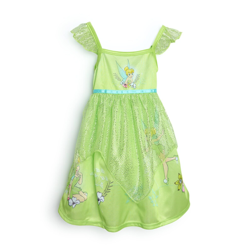 Disney Little Girls Princess Fantasy Nightgown, Tinkerbell, 2T