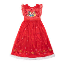 Disney Pige Prinsesse Fantasy Gown Nattøj, Fejr Jul 2, 4T