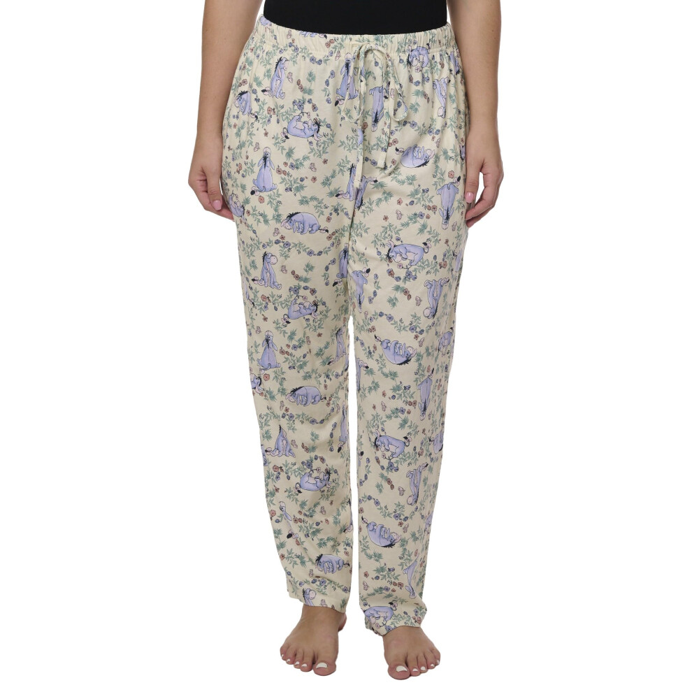 Disney Womens Lounge Pants Pajama Bottoms Aop (Eeyore, 2X)