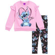 Disney Lilo & Stitch Mädchen Sweatshirt und Leggings Set Pink Stitch 7-8