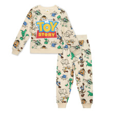 Disney Toy Story Woody Buzz Lightyear Slinky Dog Sweatshirt og Bukser Sæt Beige 4T