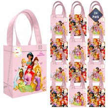 Juego de Bolsas de Fiesta de Princesas Disney - 24 Paquete de Bolsas Reutilizables de 8"