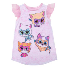Disney piger Nattøj, Bløde & Søde Pyjamas til Børn, SUPER KITTIES SJOV, 4T