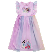 Vestito da Notte per Ragazze Disney Princess, Gonna Fantasia, Pigiama Morbido e Carino per Bambini