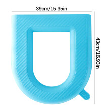 Waterproof Toilet Seat Pad, Soft U-Shaped Ring, Easy-Clean Washable Cushion, Non-Slip Design for Home Use, Cozy and Comfortable for Winter Bathroom