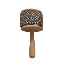 Wooden Cabasa Percussion Instrument with Metal Beads