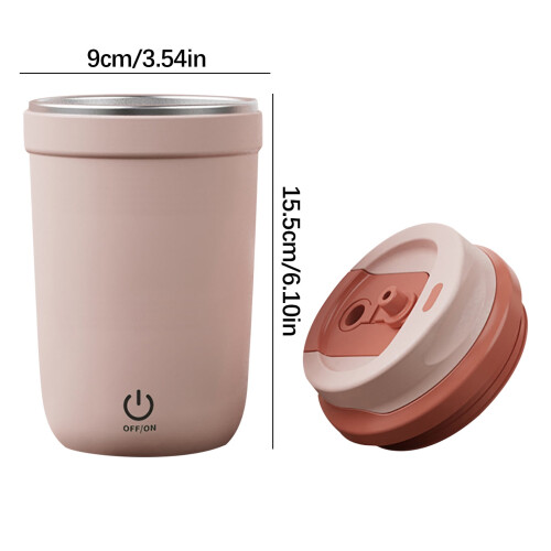 Automatischer Rührbecher aus Edelstahl, 400 ml, USB