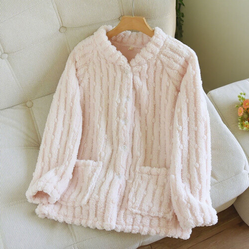 Women's Flannel Button-Front Fleece-Lined Long Sleeve Top