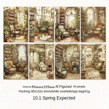 Dreamscape Scrapbook Paper Vintage DIY Journal Sheets 40