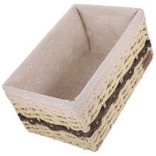 set coșuri țesute, bej, hârtie de fier, pentru picnic și activități în aer liber, 35.0x24.0x21.0in