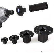 Laagprofiel slagdopadapterset, 4-delige set met snelle en nauwkeurige universele rateladapters, ontworpen voor krappe ruimtes, ideaal voor monteurs