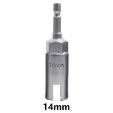 Vleugelmoersleutels met sleuf voor moersleutels, 1/4" zeskantschacht vlinderbouten (10/12/14/16/18 mm), compatibel met elektrische schroevendraaiers.