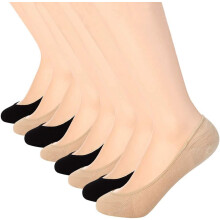 No Show Socks Dame, Ultra Low Cut Liner Skridsikre Sokker til Flade Sokker Skjulte Usynlige Båd Sommer 3 til 8 Par