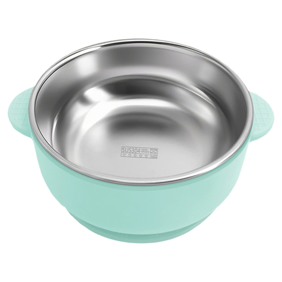 304 Stainless Steel Baby Bowls with Removable Silicone Shell, Anti-Scald Toddler Bowls, Dishwasher Safe
