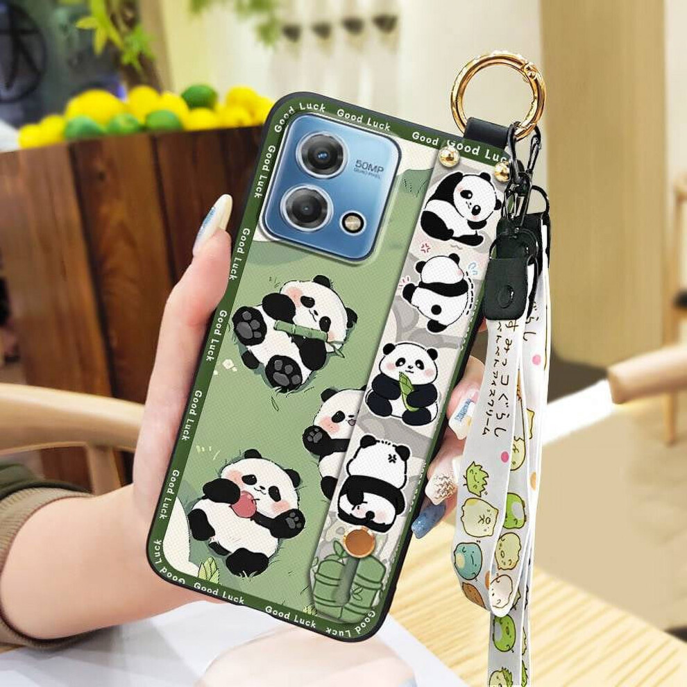 Moto G Stylus 4G 2023 Phone Case Â Soft Anti-Knock, Waterproof, Wrist Strap & Kickstand, Panda Cartoon Design 9448483976718