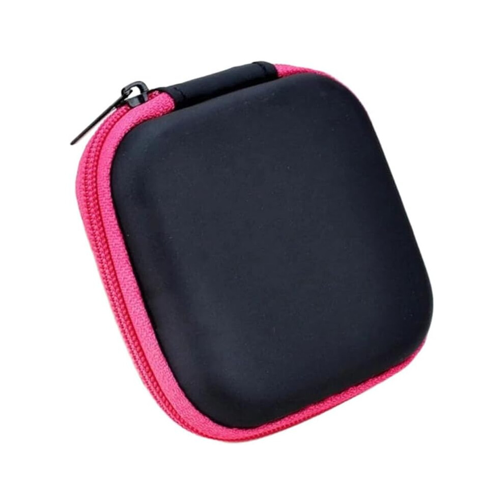 Eva Carrying Case For Earbuds, Portable Eva Headphone Case Storage Bag Organizer Or Earphone, Earbud, Earpieces, Sd Memory Card, Camera Chips (Rose) 9448483980470