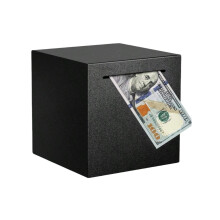 Metal Coin Storage Jar Black Holiday Gift