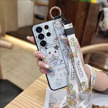 Phone Case for compatible with Samsung Galaxy S25 Ultra – Shockproof, Waterproof, Anti-dust, Soft Silicone with Wristband