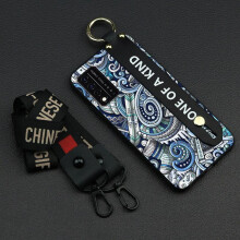 Phone Case for TCL T-Mobile Revvl V+ 5G/Revvl V Plus 5G – Graffiti Silicone Lanyard Wristband, Waterproof, Shockproof, Dirt-resistant