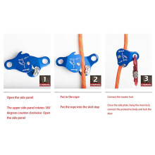 20X CAMNAL Safety Climbing Protective Ascender 220LB Climbing Protective Device Rope Grip 8-13MM Rope,
