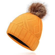 Womens Thermal Lined Knit Beanie Winter Warm Ear Protection Hat Soft Skull Cap for Outdoor Sports and Cold Weather Activities