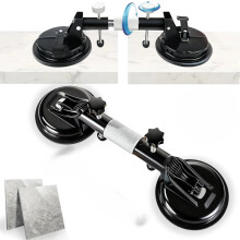 Zunife Pro Clamps – 2026 Countertop Alignment Clamps with Vacuum Suction Cups for Granite, Marble & Stone Seam Joining & Leveling (Black)