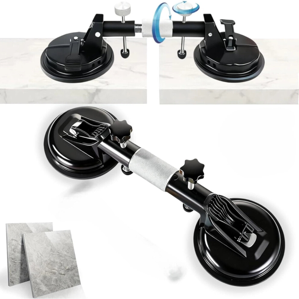 Zunife Pro Clamps Â 2026 Countertop Alignment Clamps With Vacuum Suction Cups For Granite, Marble & Stone Seam Joining & Leveling (Black) 9448483440110